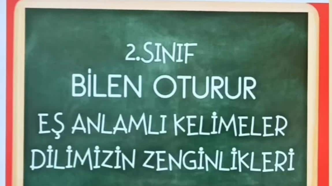 Dilimizin Zenginlikleri Projesi kapsamında bilen oturur etkinliği yapıldı 